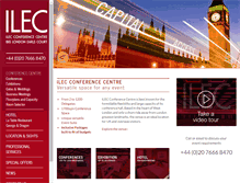 Tablet Screenshot of ilecconferencecentre.co.uk